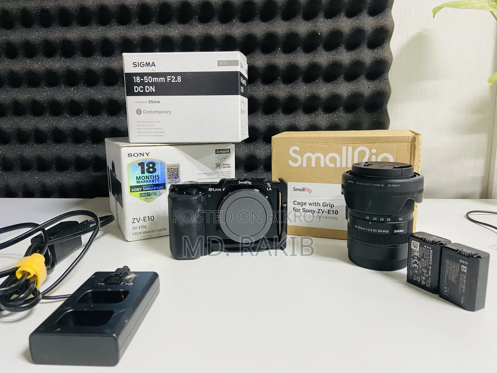 Sony ZV-E10 + Sigma 18-50mm F/2.8 Complete Camera Setup for Sale