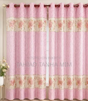 Premium Quality Floral Curtain - Brand New Curtain