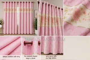 Premium Quality Floral Curtain - Brand New Curtain