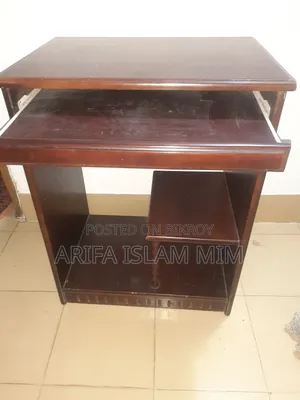 Burnished Computer Setup Table