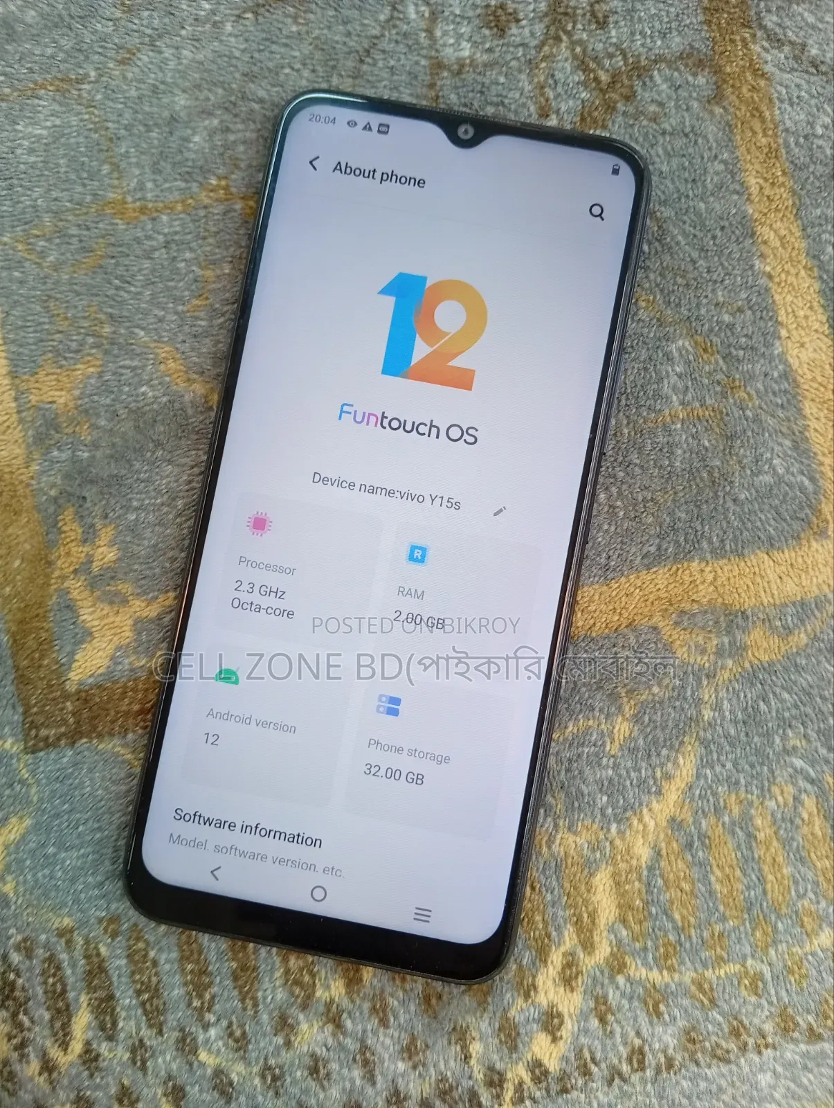 Vivo Y15S 32 GB Black