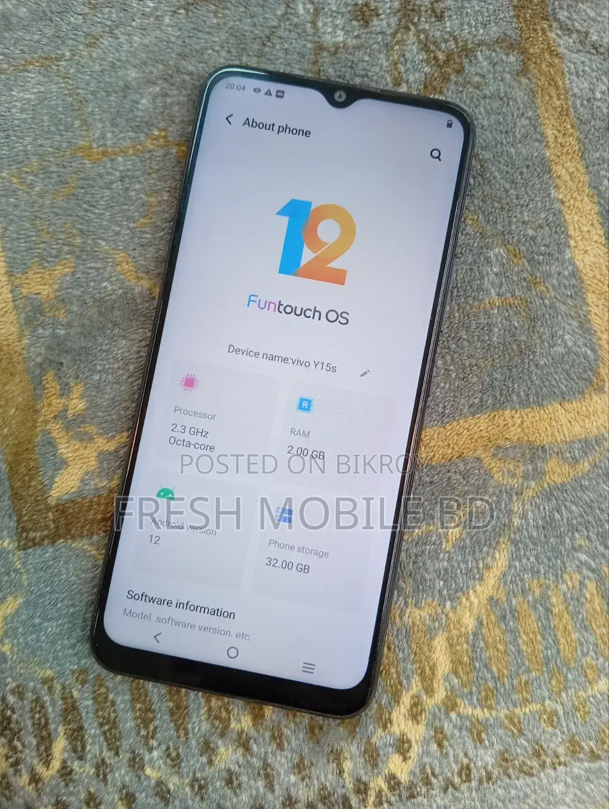 Vivo Y15S 32 GB Black