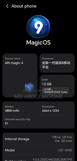 Honor Magic4 256 GB White