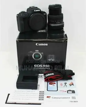 Canon EOS R50 Mirrorless Camera Black + 3 Lens Kit 18-45mm + 32GB