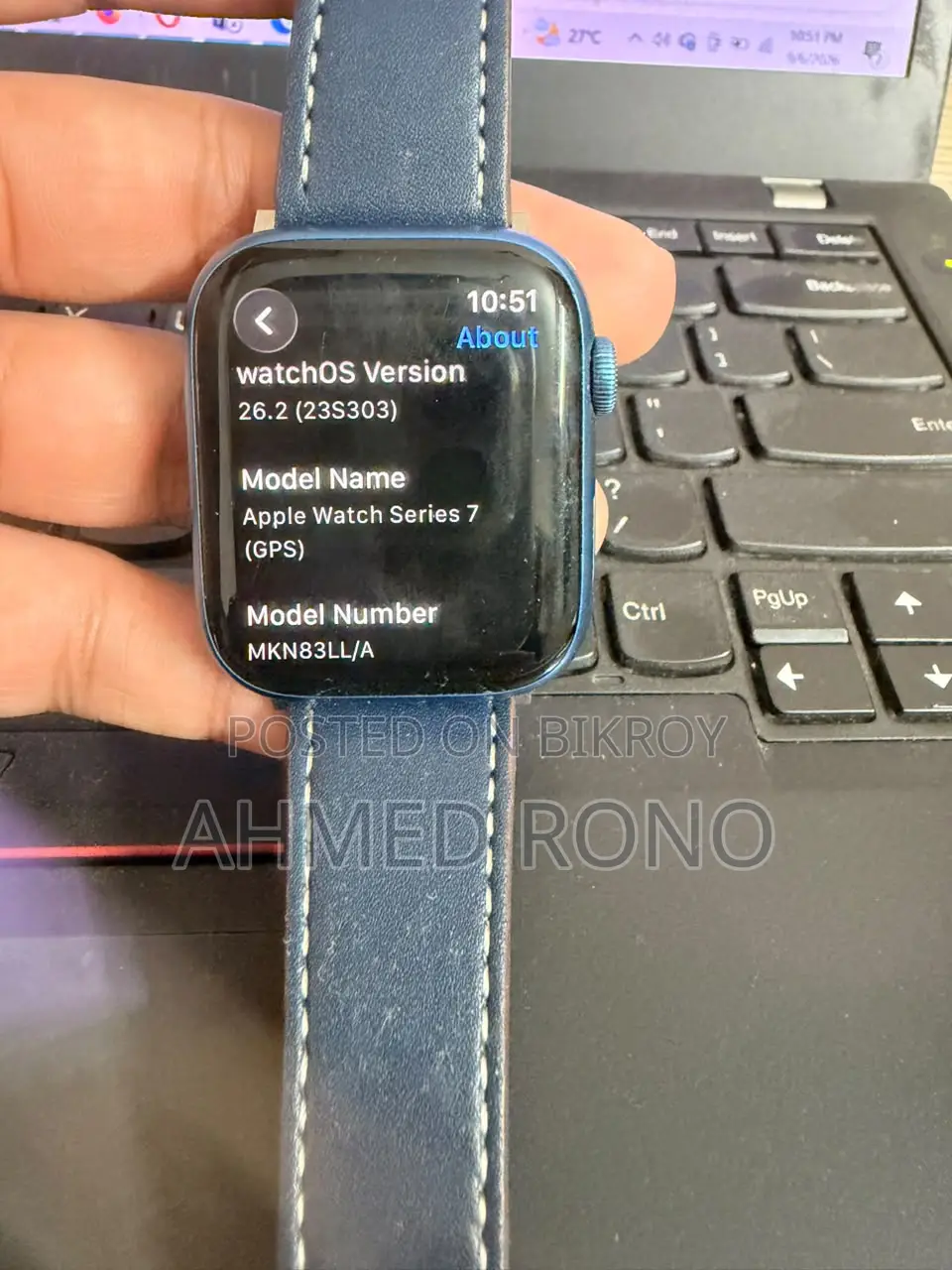Apple Watch Series 7 (GPS) - Blue Aluminum Case (Used)