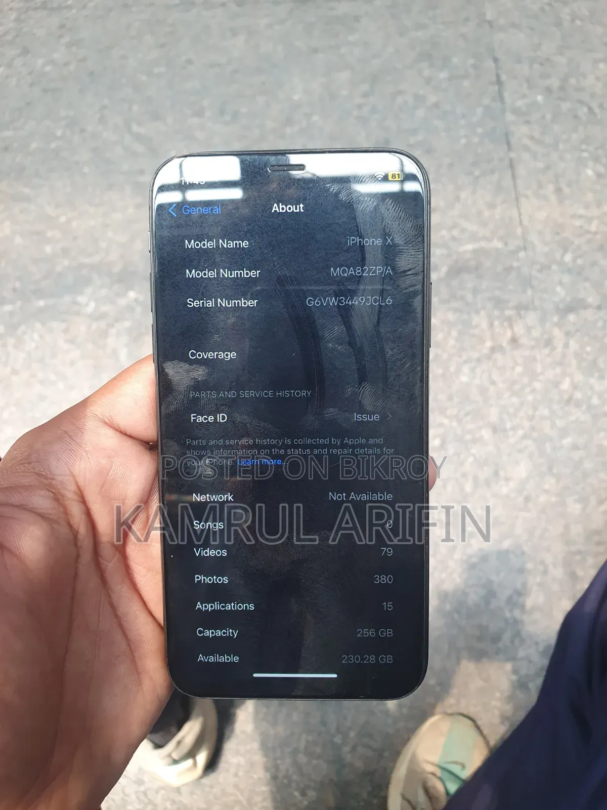 Apple iPhone X 256 GB Black