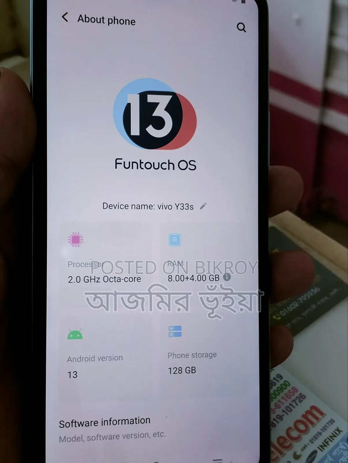 Vivo Y33s 128 GB Blue