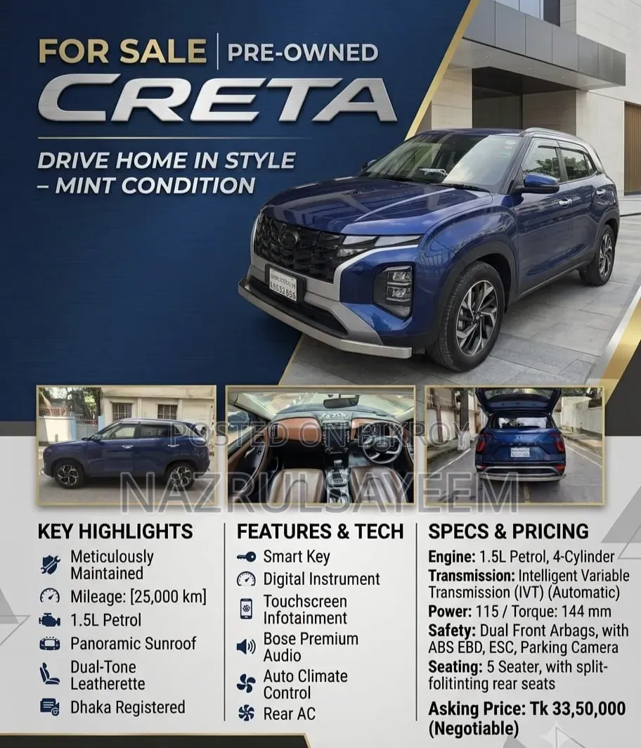 Hyundai Creta 2023 Blue