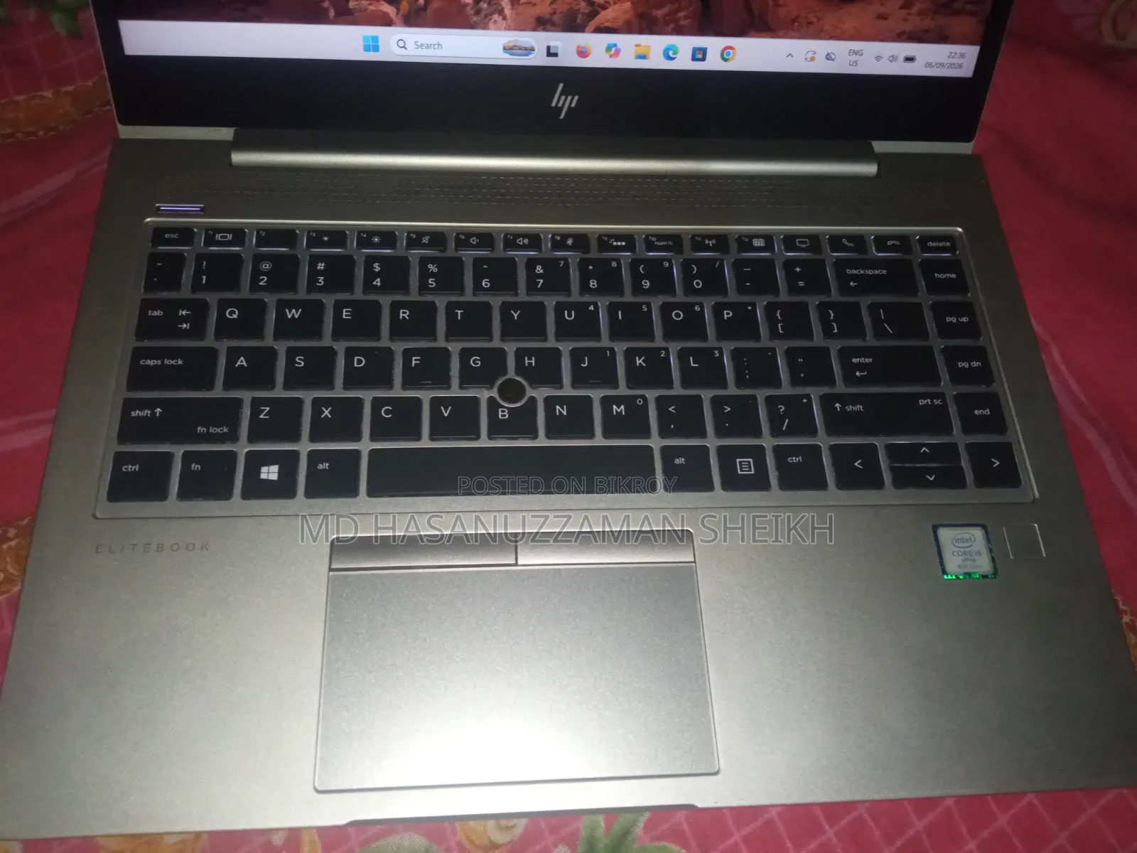Laptop HP EliteBook 840 G6 8GB Intel Core I5 SSD 256GB