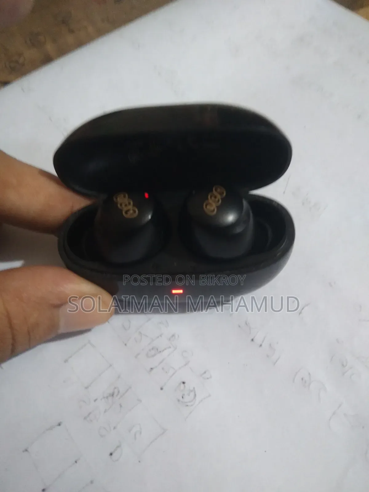 QCY HT07 ANC Earbuds (Left Side Case Working | Right Side Defective)