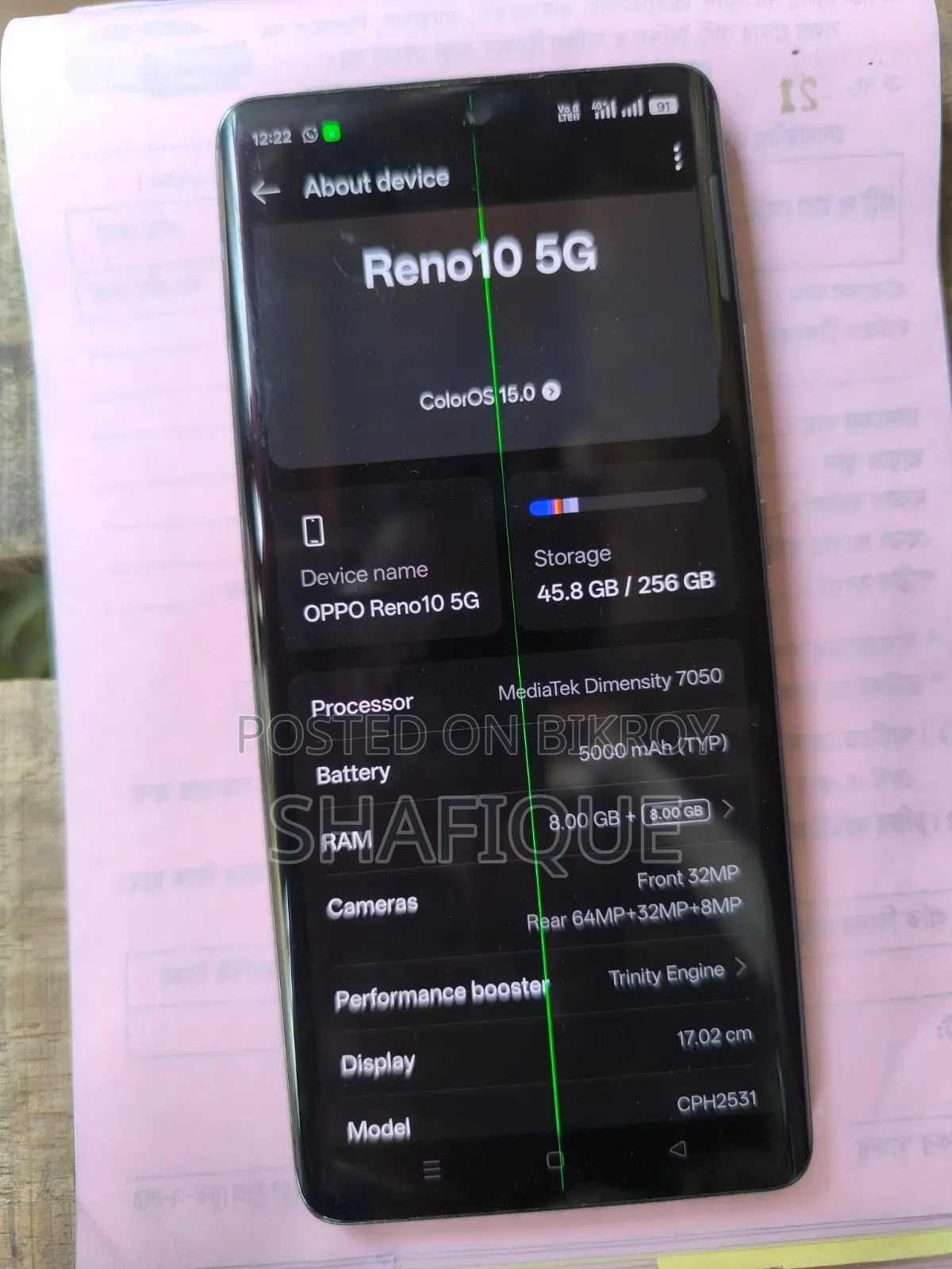 Oppo Reno 10 5G 256 GB Silver