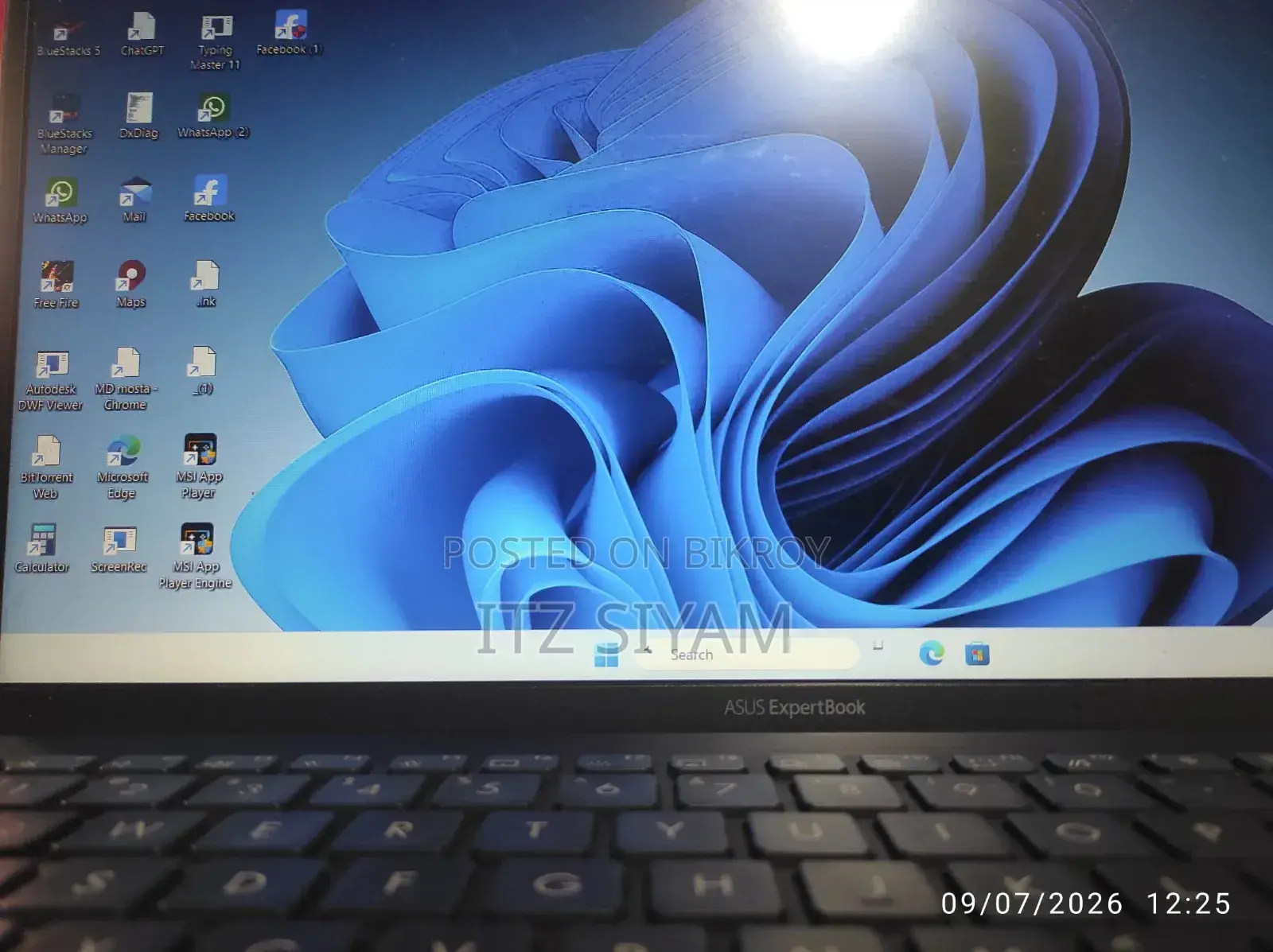 Laptop ASUS ExpertBook B1 8GB Intel Core I5 SSD 500GB