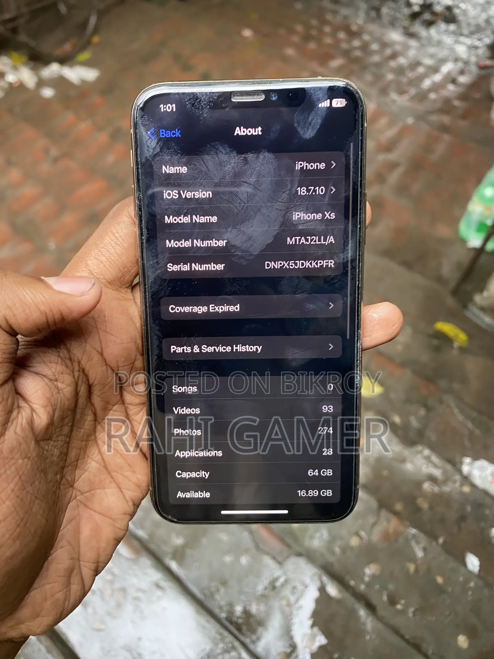 Apple iPhone XS 64 GB Gold