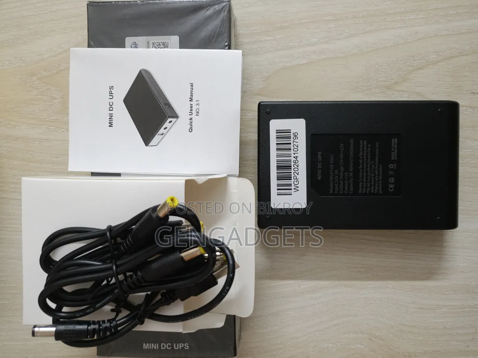 WGP Mini DC UPS | WiFi Router, ONU Camera Backup