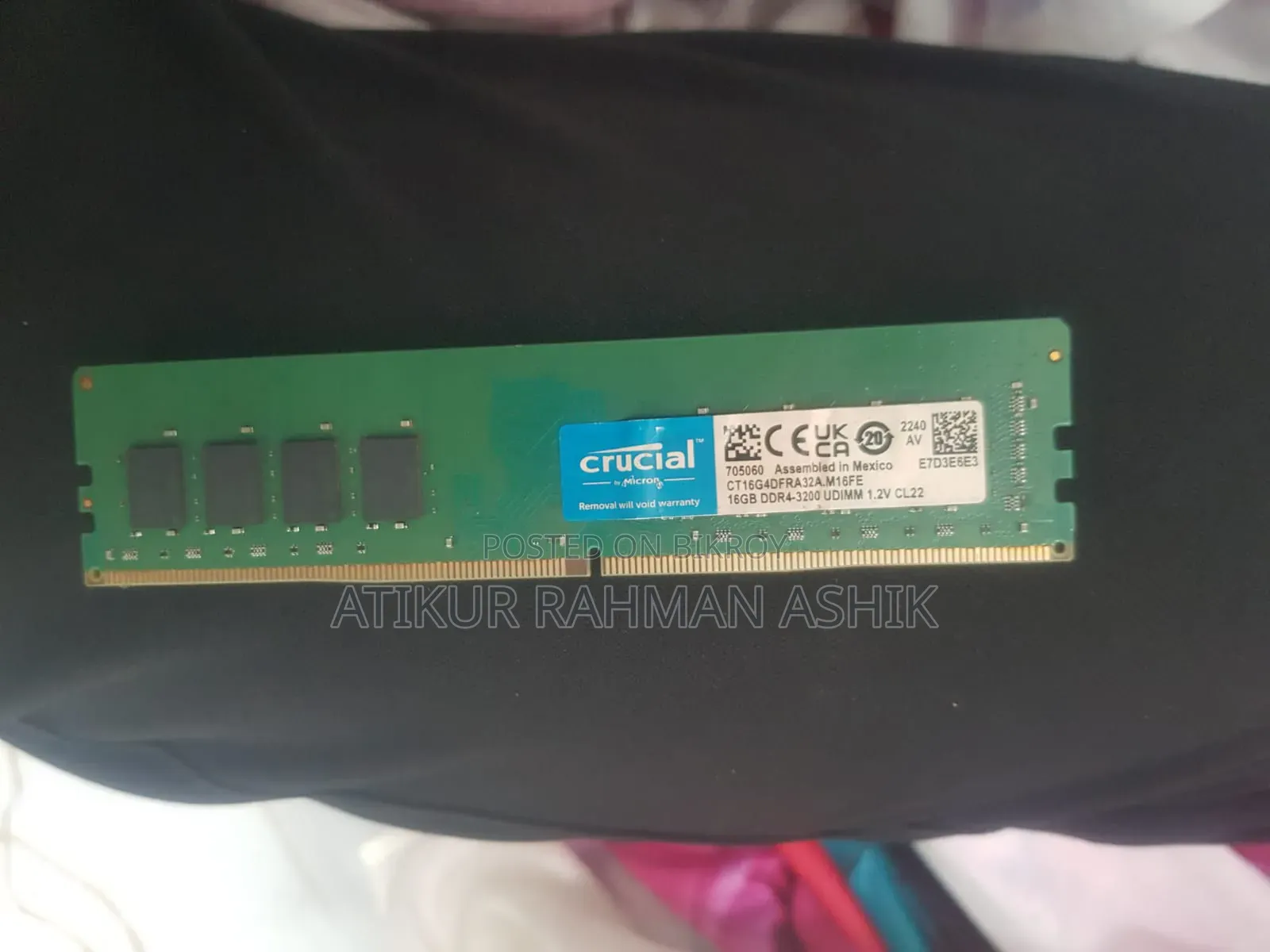 Crucial 16GB DDR4 3200MHz Desktop RAM