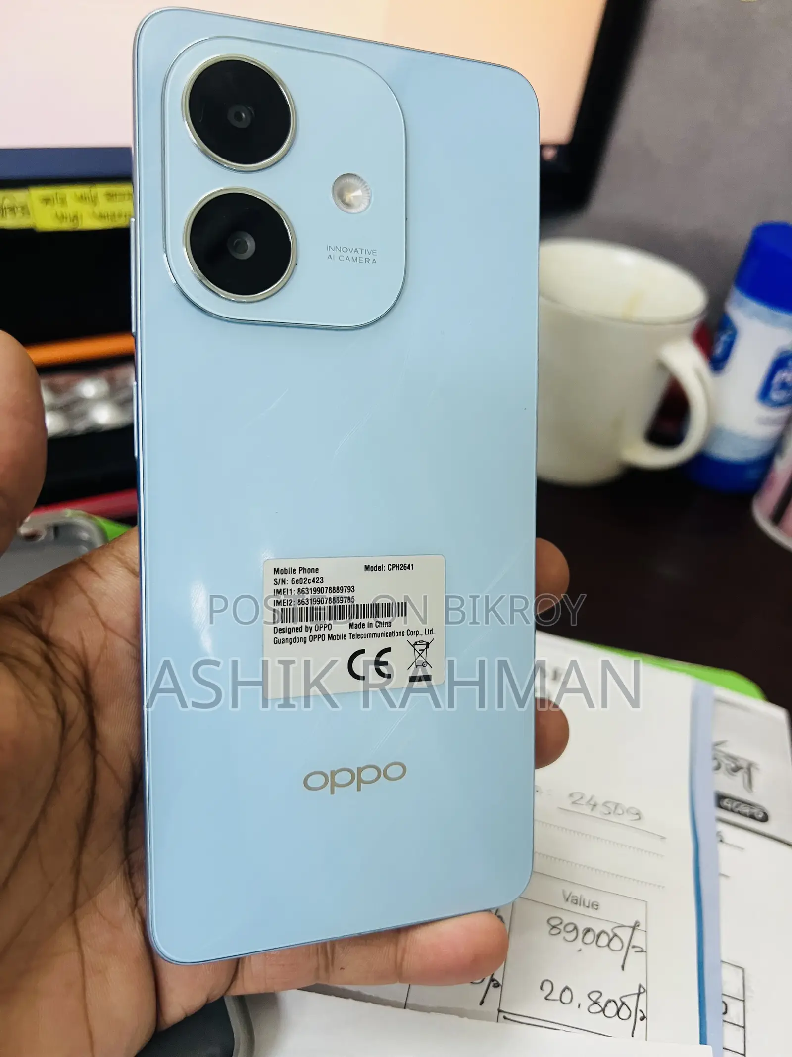 Oppo A3X 4G 128 GB Blue