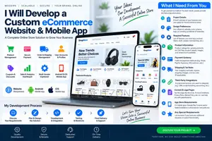 I Will Develop a Custom Ecommerce Website and Mobile App