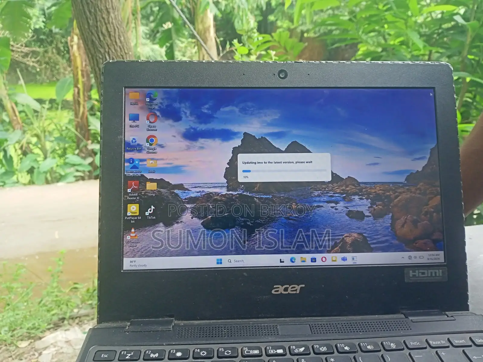 Laptop Acer AcerNote 4GB Intel Core I5 SSD 128GB