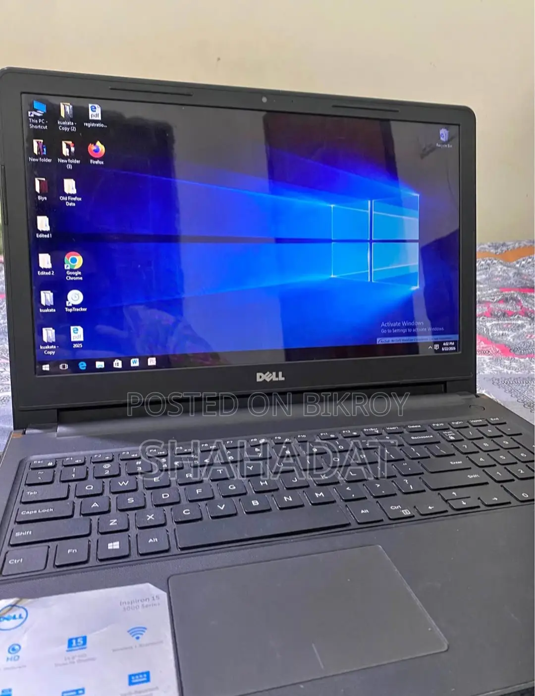 Laptop Dell Inspiron 15 3000 4GB Intel Core i3 HDD 1T