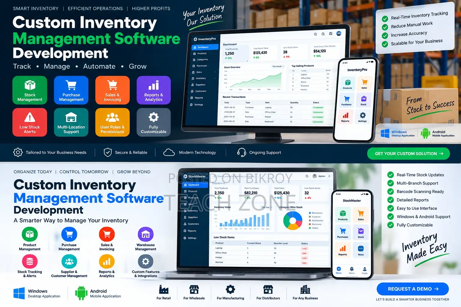 I Will Develop Custom Inventory Management Software for Your Business