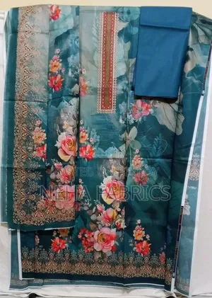 জমজম কটন সুতির থ্রি পিস