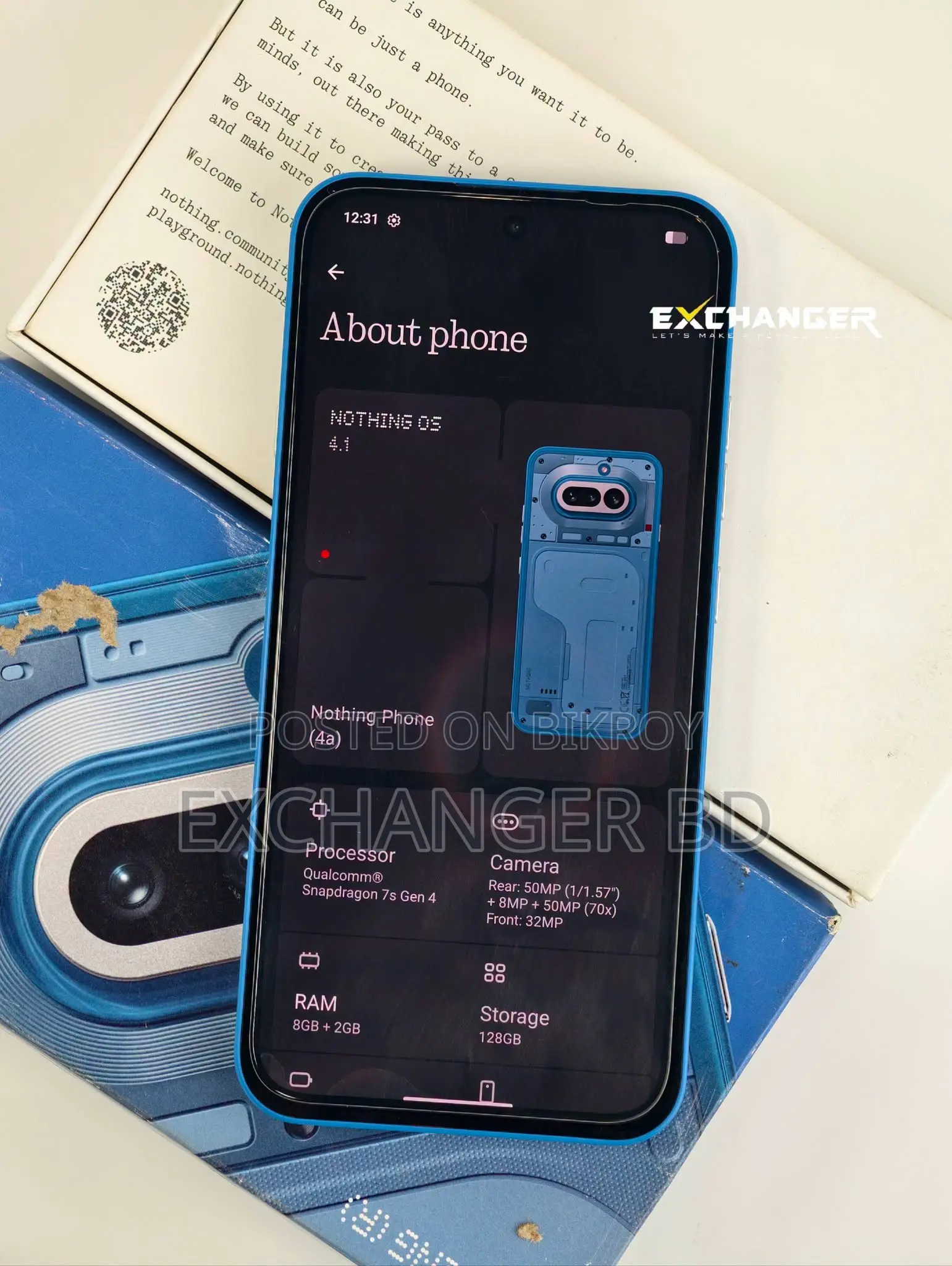 Nothing Phone 4a 128 GB Blue
