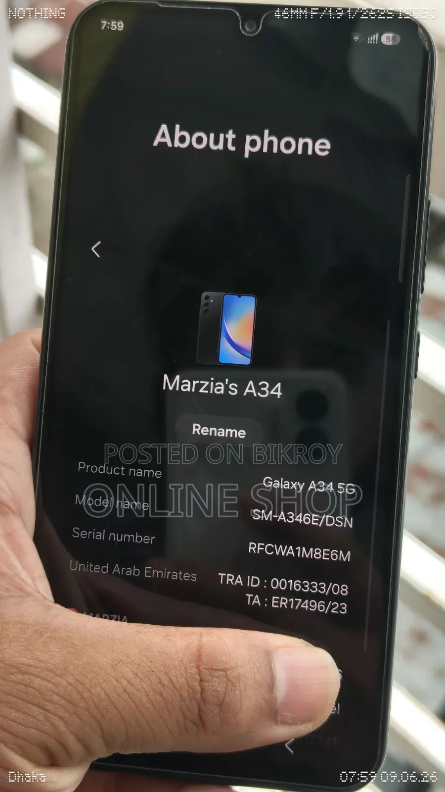 Samsung Galaxy A34 5G 128 GB Black