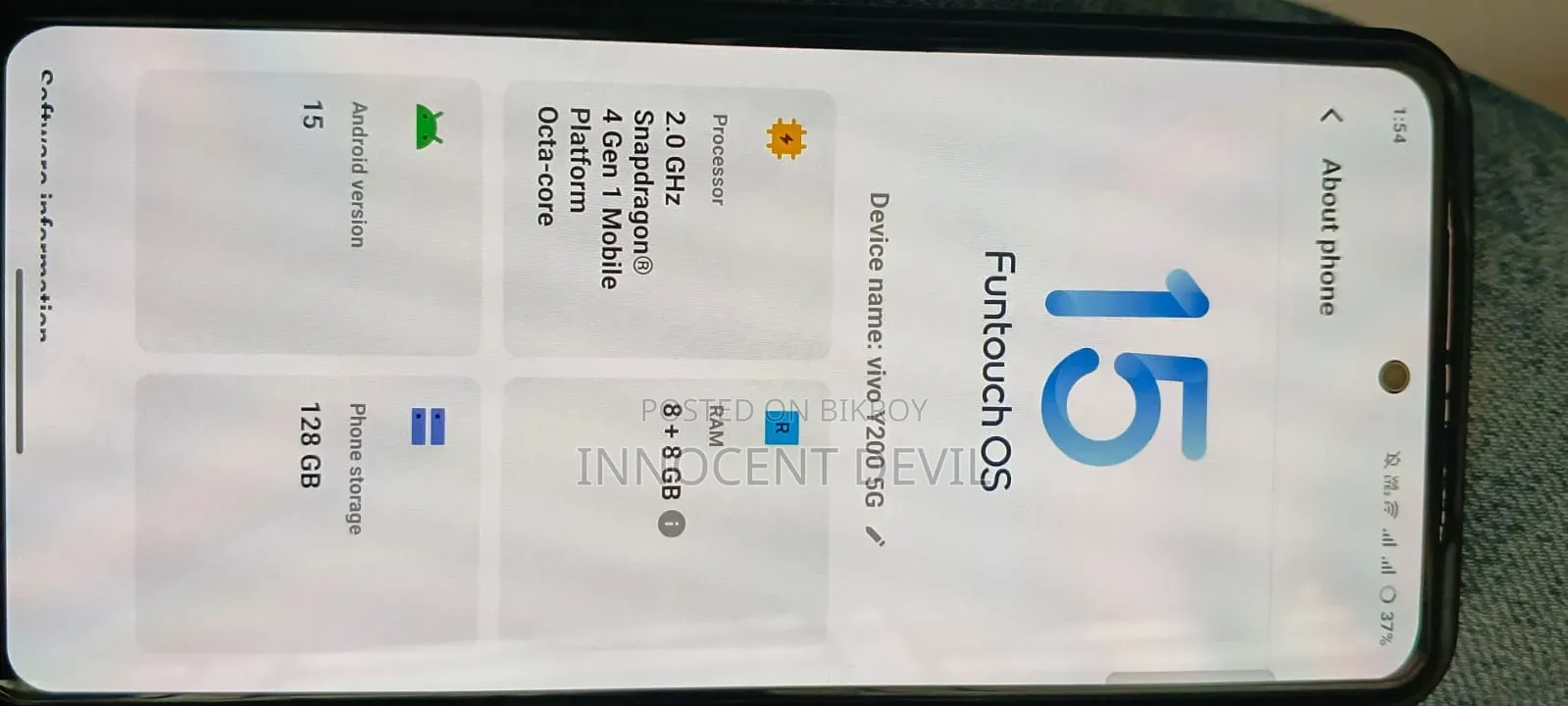 Vivo Y200 128 GB Gold