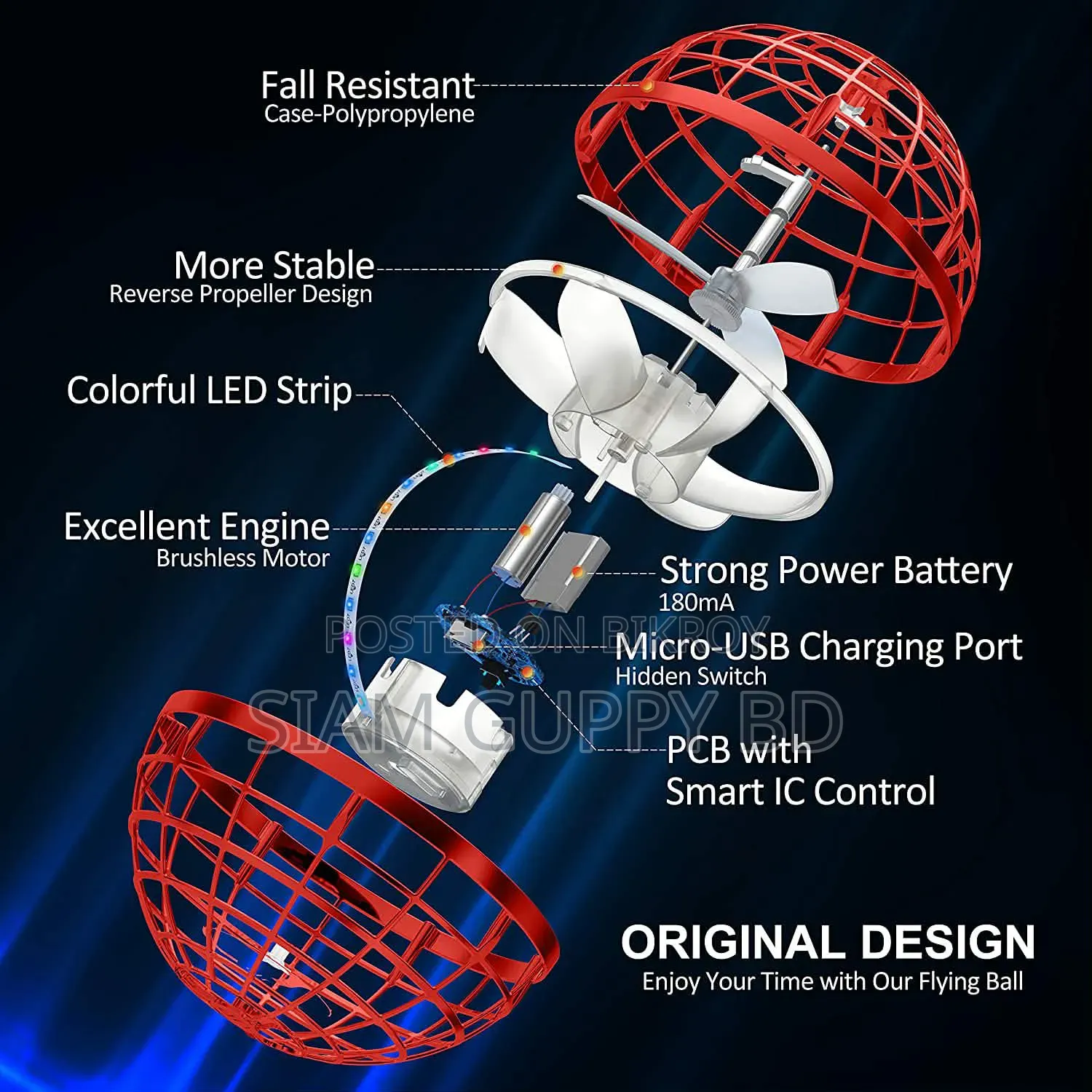 Flaing Spinner Ball
