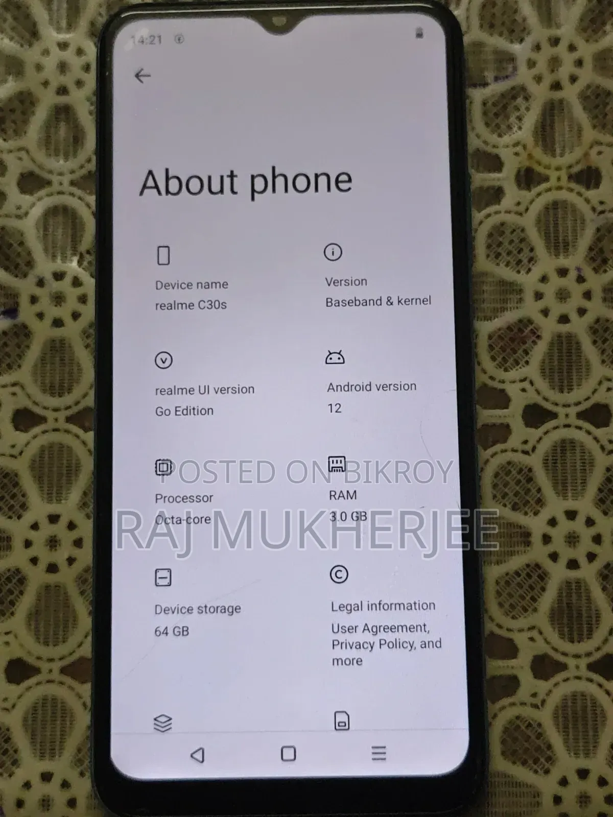 Realme C30s 64 GB Gray