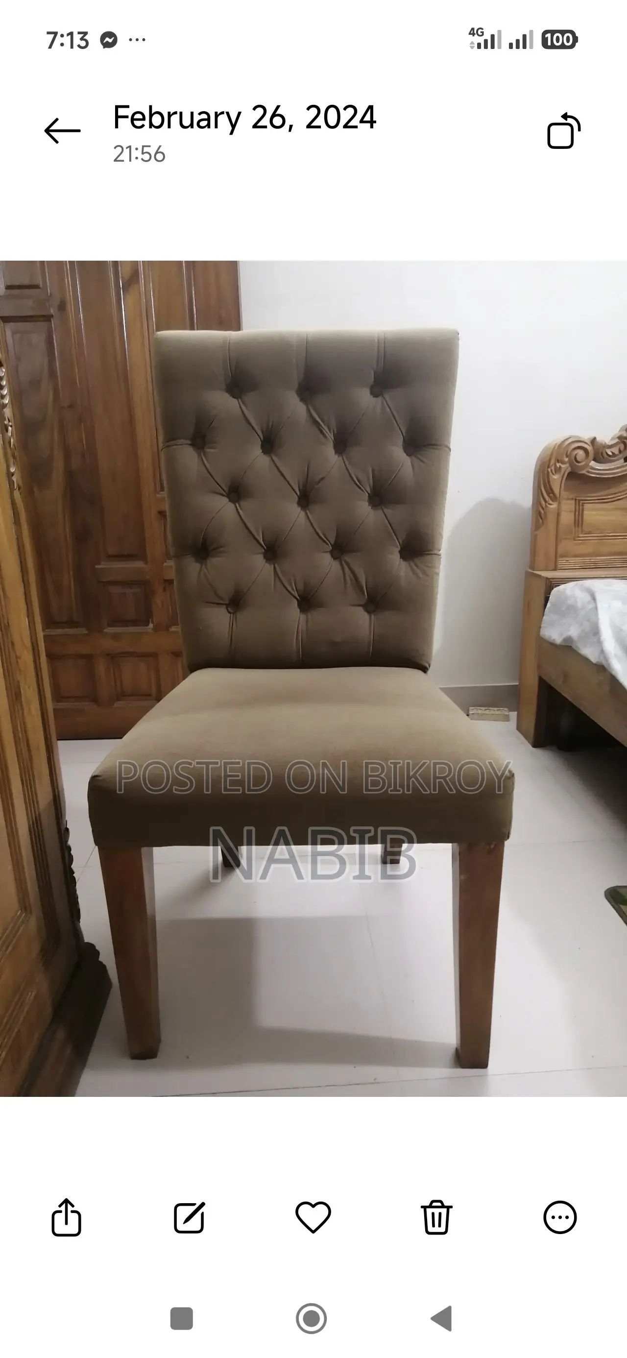 Luxury Dining 6 Chair and 1 Official Chair
