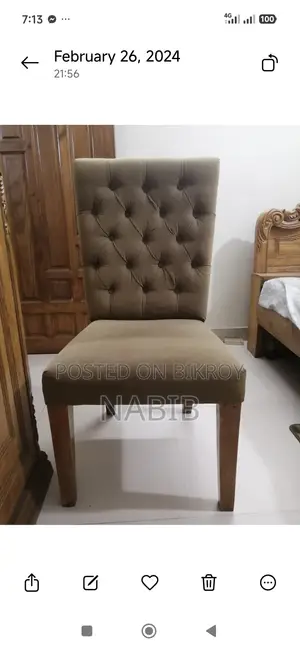 Luxury Dining 6 Chair and 1 Official Chair