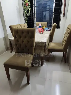 Luxury Dining 6 Chair and 1 Official Chair
