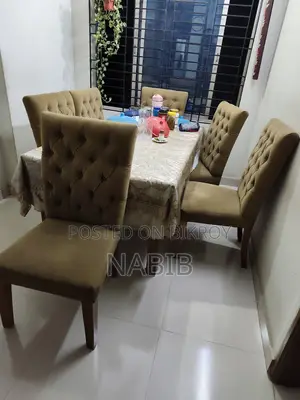 Luxury Dining 6 Chair and 1 Official Chair