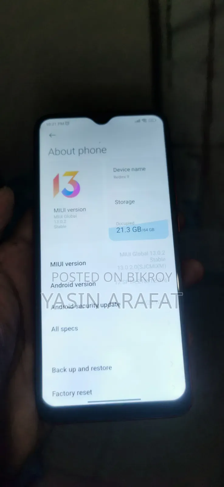 Xiaomi Redmi 9 64 GB Red