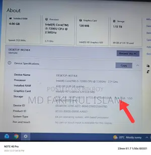 Laptop ASUS 4GB Intel Core I7 HDD+SSD 1T