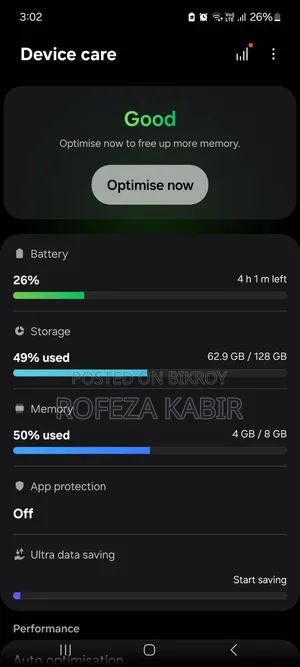 Samsung Galaxy A52 128 GB Black