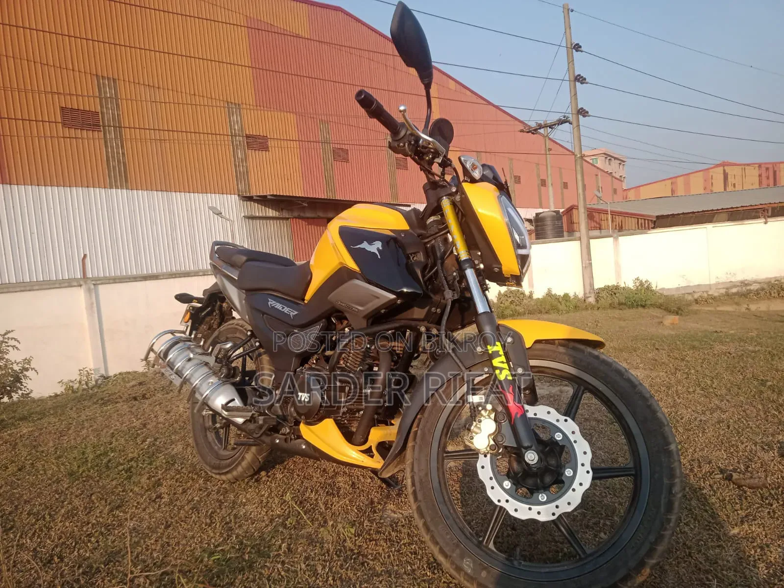 TVS Raider 125 2024 Yellow