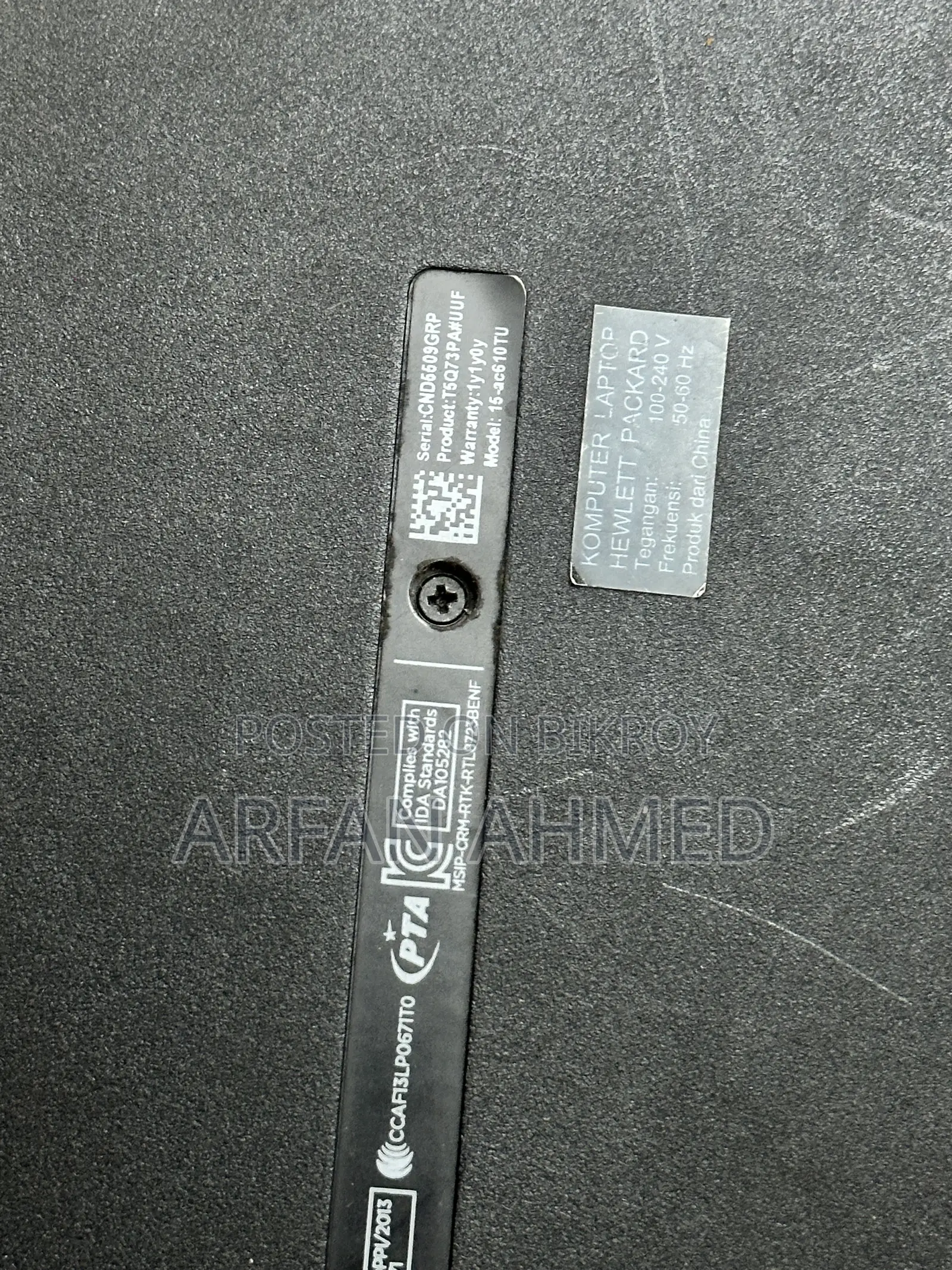 Laptop HP 4GB Intel Core I3 SSD 128GB
