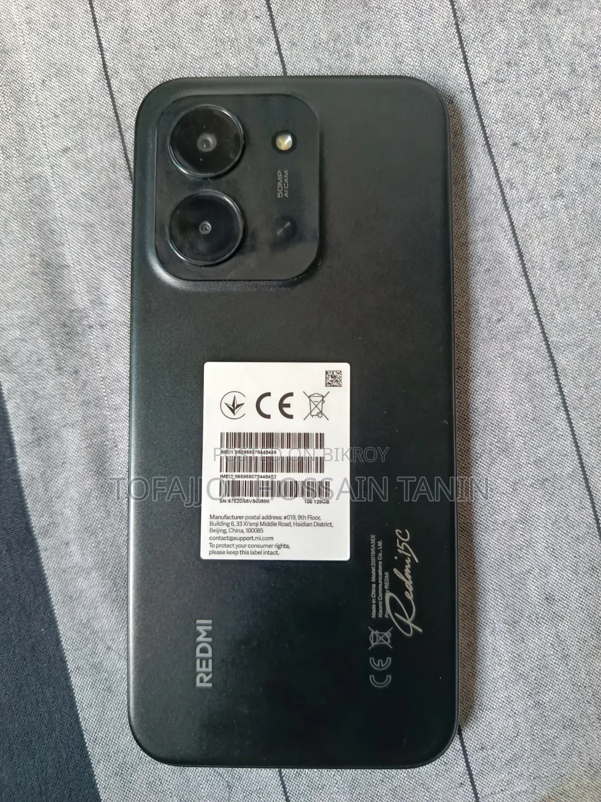 New Xiaomi Redmi 15C 128 GB Black