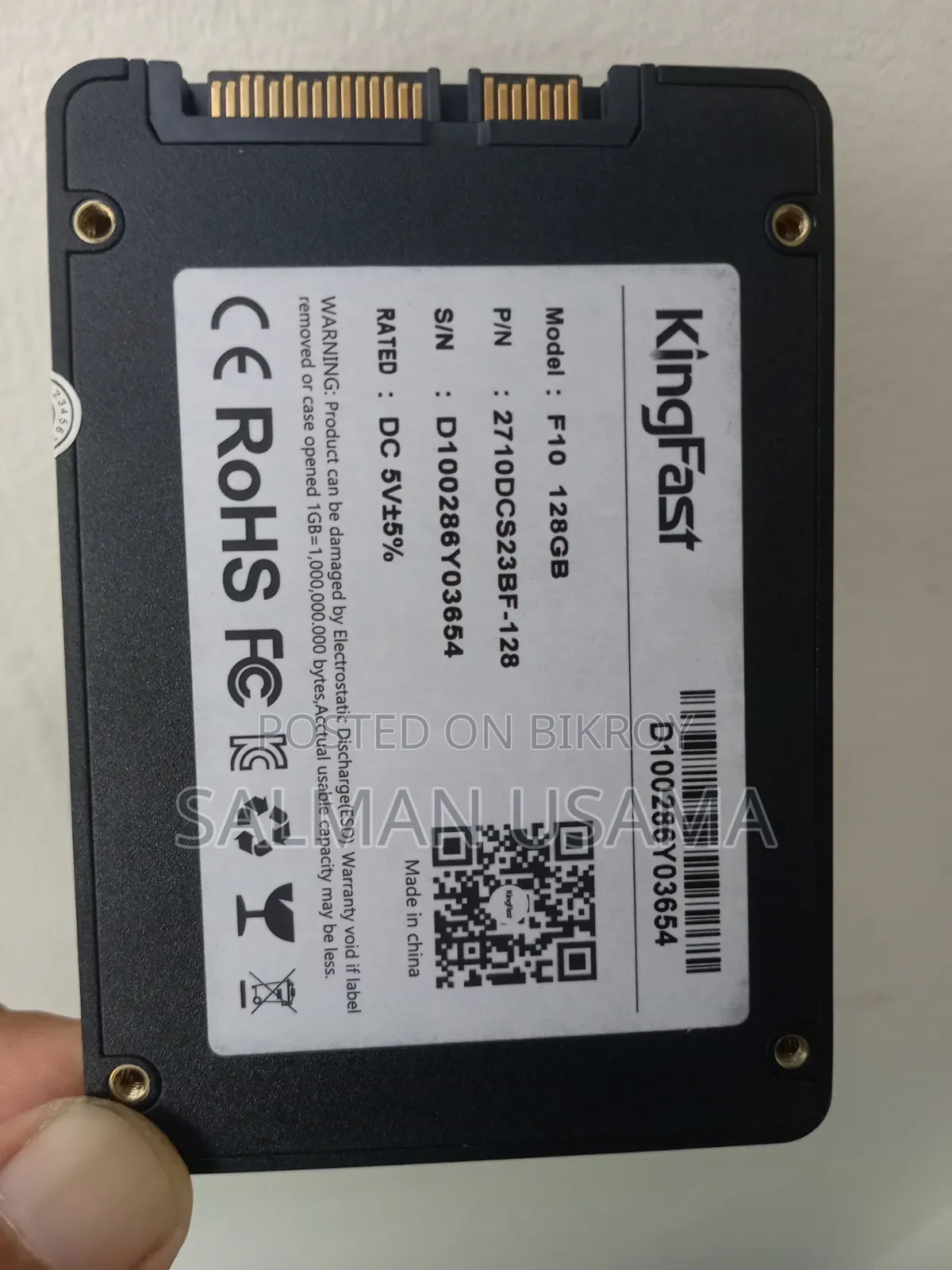 SSD 128 GB Super Fast KingFast Full Fresh Running