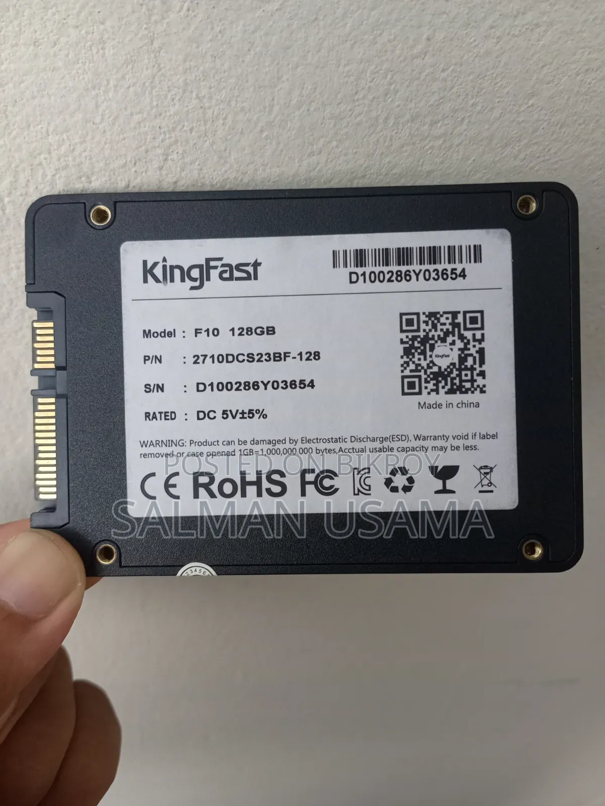 SSD 128 GB Super Fast KingFast Full Fresh Running