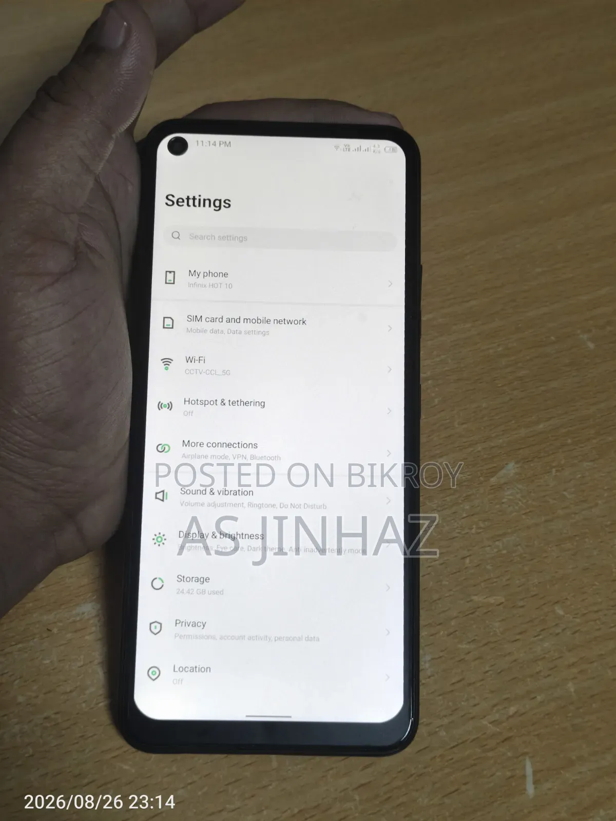 Infinix Hot 10 128 GB Black