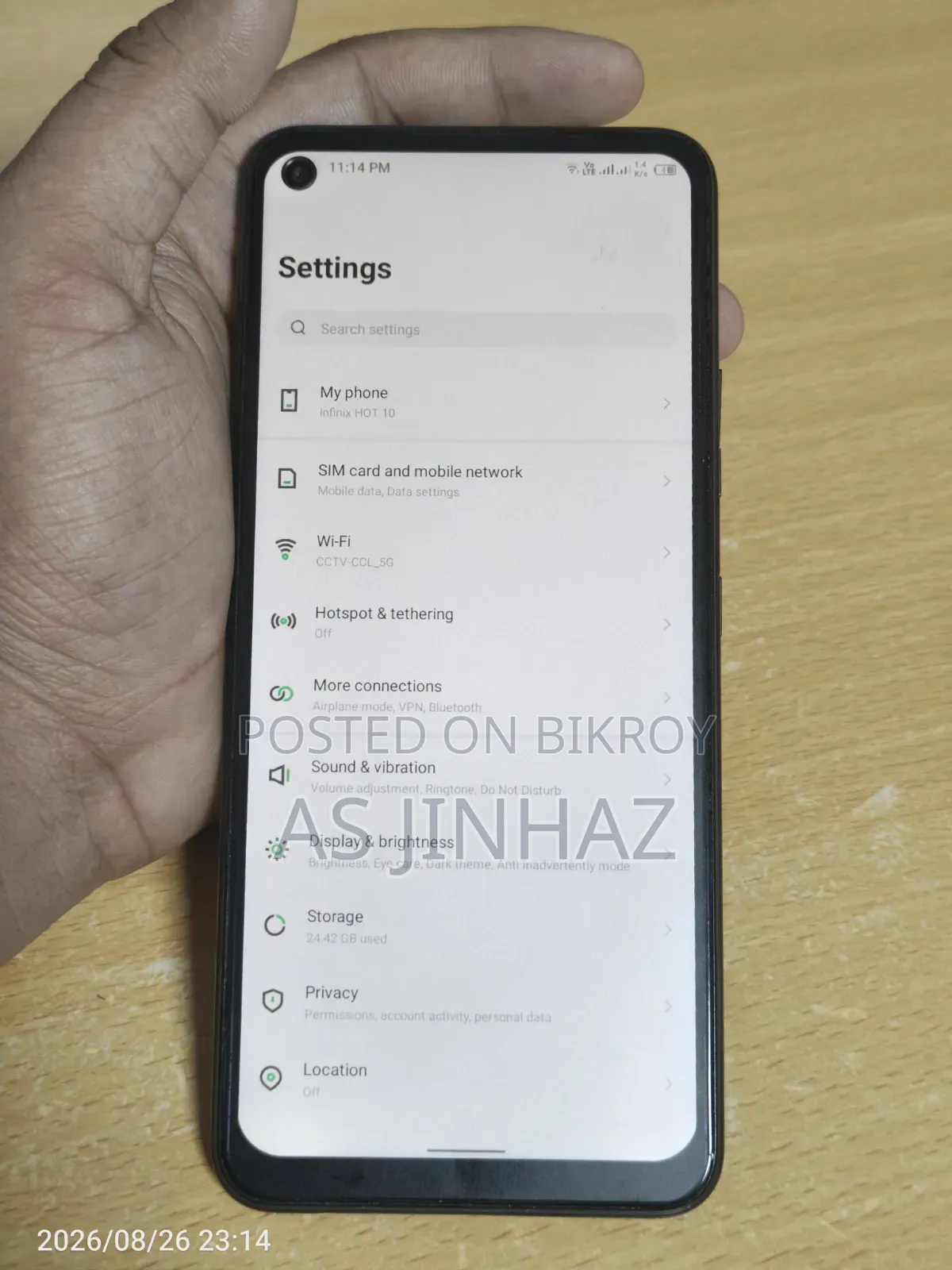 Infinix Hot 10 128 GB Black