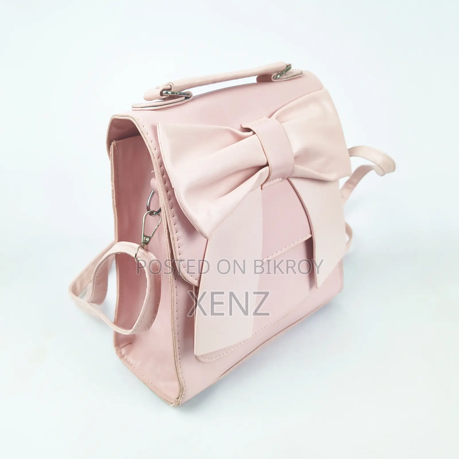Cute Pink Bow Mini Backpack for Girls -Trendy Stylish Small Travel Bag