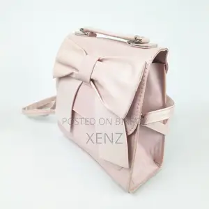 Cute Pink Bow Mini Backpack for Girls -Trendy Stylish Small Travel Bag