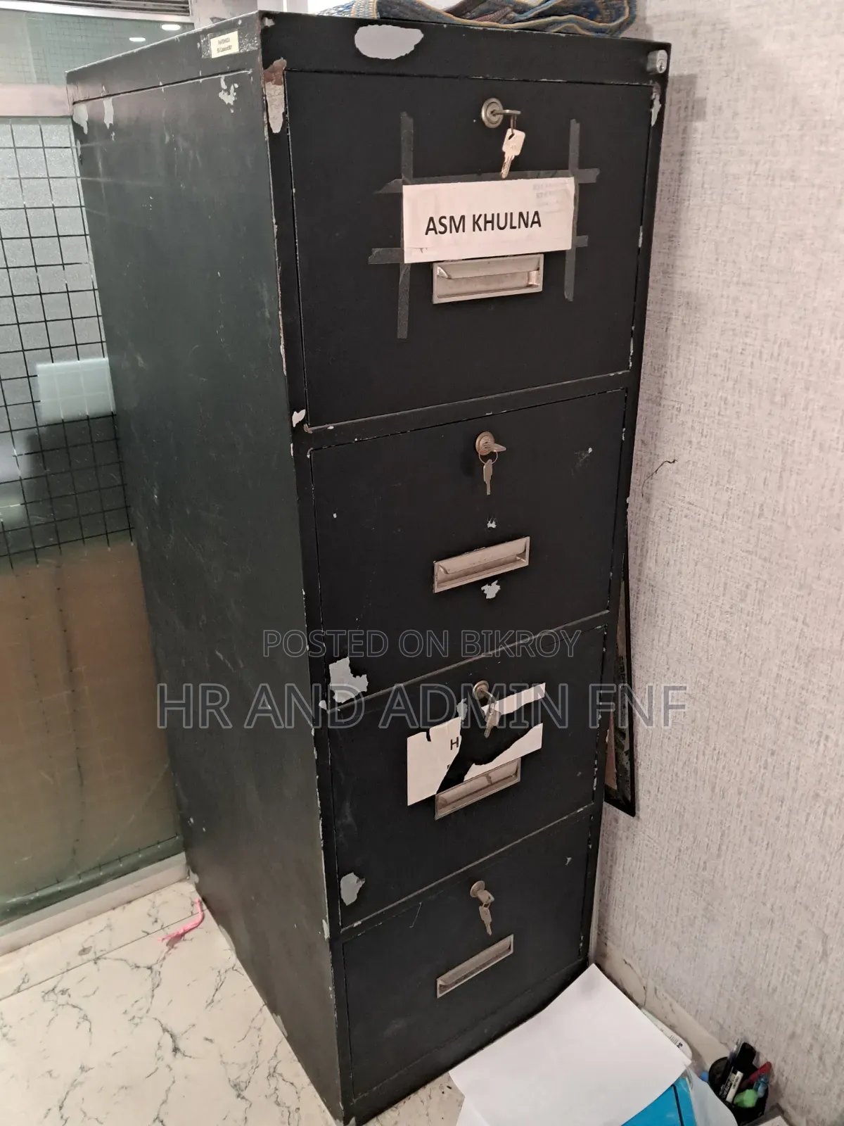 4-Drawer Metal Document Filing Cabinet