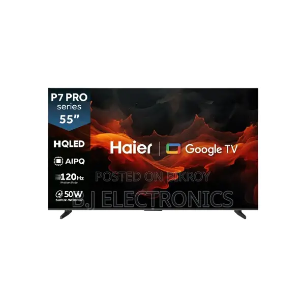 Haier H55P7UX ৫৫ ইঞ্চি ভয়েস কন্ট্রোল HQLED 4K স্মার্ট গুগল টিভি