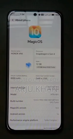 Honor X9d 256 GB Black