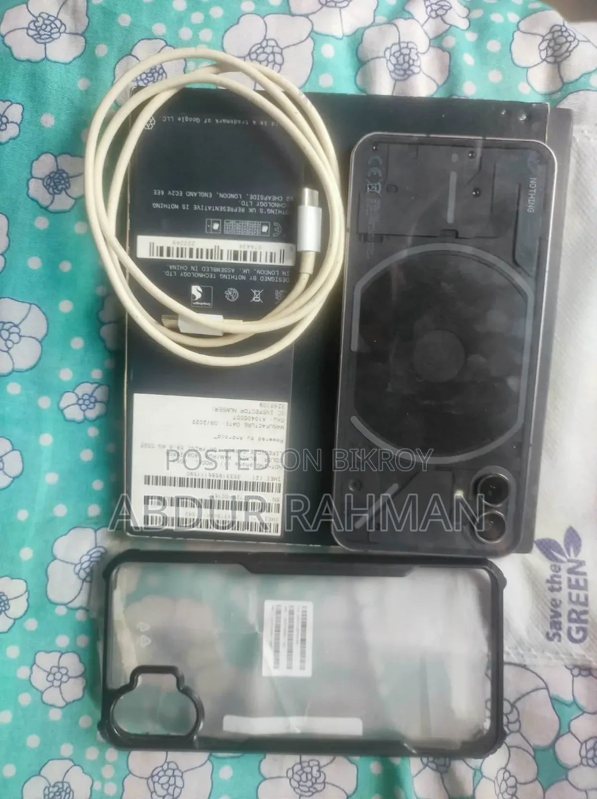 নথিং ফোন ১ ২৫৬ জিবি ব্ল্যাক